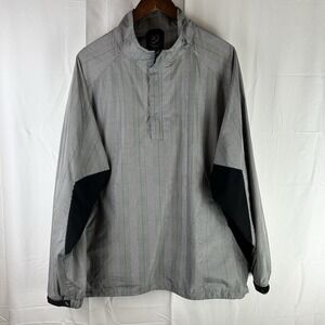 Zero Restriction Tour Series Jacket Mens 2XL L/S Gray 1/2 Zip Golf Pullover